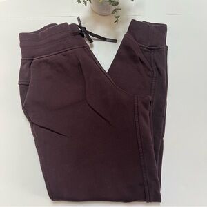 Lululemon Warm Down Jogger 28” Burgandy Plum Pelt Size 2